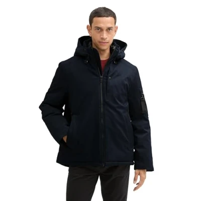 Abbildung von TOM Tailor Abnehmbarer Winterjacke, Herren, Größe: 3XL, Sky captain melange