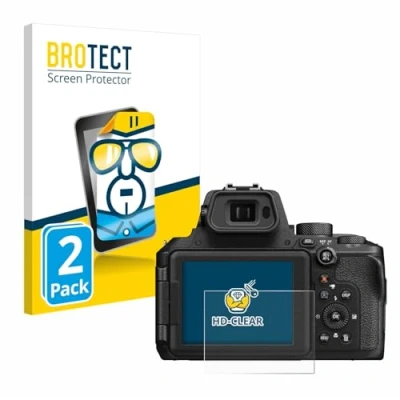 Abbildung von BROTECT (2 Stück Schutzfolie für Nikon Coolpix P950 Displayschutz Folie Ultra Klar