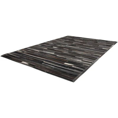 Abbildung von Kayoom Fellteppich &quot;Lavish 110&quot;, rechteckig, Patchwork echtes Leder Fell, Wohnzimmer