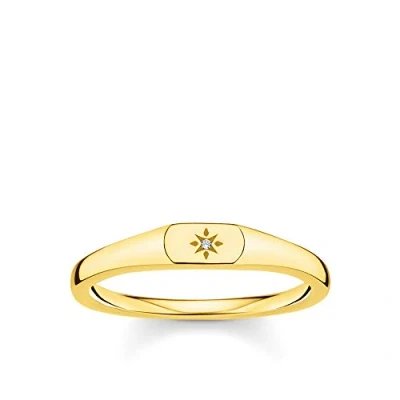 Abbildung von THOMAS SABO Ring Stern gold vergoldetes Silber TR2314 414 14 48