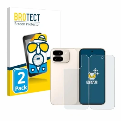 Abbildung von BROTECT Entspiegelungs Schutzfolie für Google Pixel 9 Pro Fold (Display+Rückseite) (2 Stück) Matte Displayschutz Folie, Anti Fingerprint