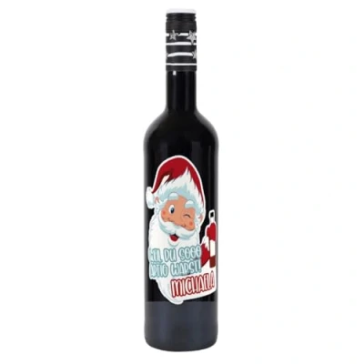 Abbildung von Herz &amp; Heim® Lieblingswein Cuvee halbtrocken (0.75l) Weil Du so artig warst Rot