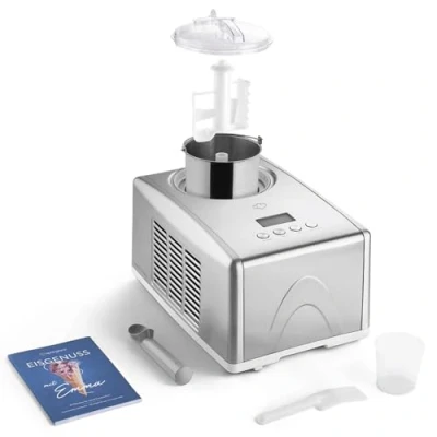 Abbildung von Springlane Eismaschine Emma 1,5L Selbstkühlende mit Kompressor, 1,50 l, 150,00 W, Eiscreme, Sorbet, Frozen Joghurt, inkl. Rezeptheft