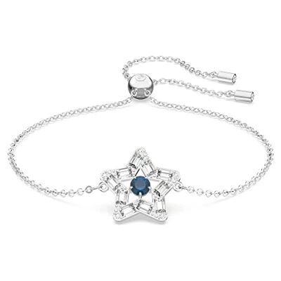 Abbildung von Swarovski Armband Stella Verschiedene Schliffe, Stern, Blau, Rhodiniert 5639187