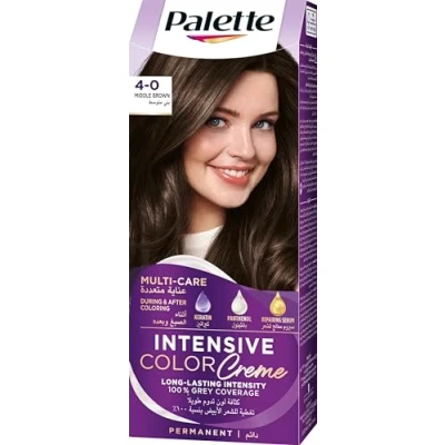Abbildung von Schwarzkopf Palette Intensive Hair Colour Cream With Liquid Keratin 4 0 Medium Brown 100 ML