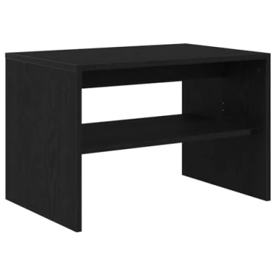 Abbildung von vidaXL TV Schrank Schwarz Eichen Optik 60x40x40 cm Holzwerkstoff, Möbel, Fernsehtisch, Medienschrank, Fernsehschrank, Konsole, Bank, Regal