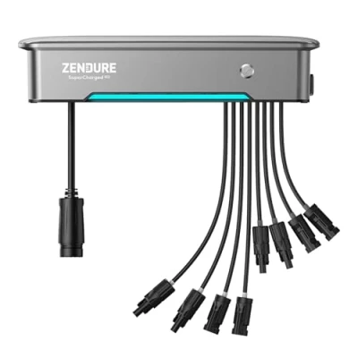 Abbildung von Zendure SolarFlow Balkonkraftwerk, Hyper 2000 Eingebaute Mikrowechselrichter, 1200W Ausgang, TOU, 1800W Solar Eingang, Bidirektionales AC Laden, Kompatibel mit AB Akkus