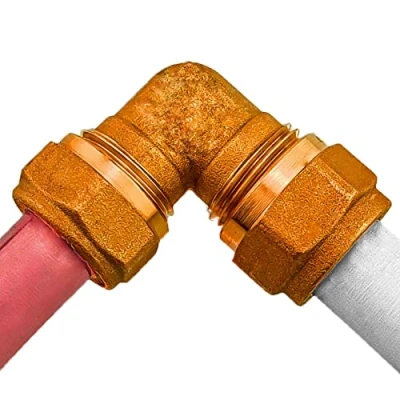 Abbildung von Klemmverschraubung für Kupferrohr alle Sorten Winkel Bogen Übergang T Stück ∅ 15 bis 28 mm &gt; auf Verbundrohr 18mm Kupfer 16mm Kunststoff