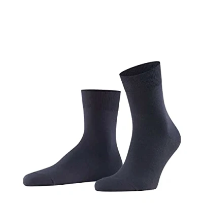 Abbildung von FALKE Herren Socken Airport M SSO Wolle Baumwolle einfarbig 1 Paar, Blau (Dark Navy 6370), 39 40