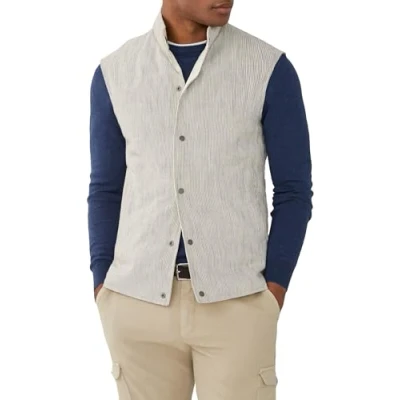 Abbildung von Hackett London Herren Polojacke aus Pima Baumwolle, Beige (Beige), 3XL