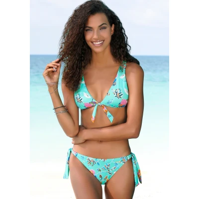 Abbildung von Sunseeker JAM Bikinihose, Damen, Größe: 32, Türkis bunt