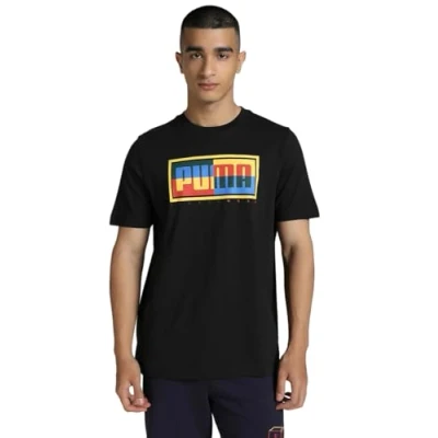 Abbildung von Puma Graphics BOX Tshirt print, Herren, Größe: Small, Black
