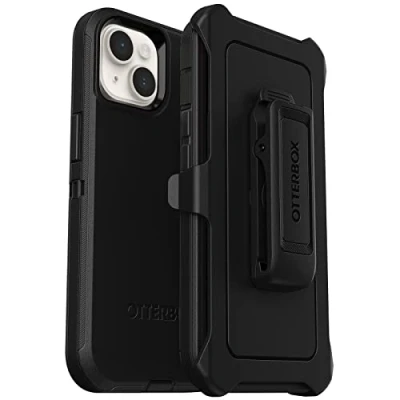 Abbildung von OtterBox Defender Hülle für iPhone 14/iPhone 13, stoßfest, sturzsicher, ultra robust, schützende Hülle, 4x getestet nach Militärstandard, Schwarz, Keine Einzelhandelsverpackung