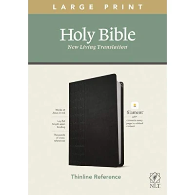 Abbildung von NLT Large Print Thinline Reference Bible, Filament Enabled Edition (Red Letter, Leatherlike, Floral/Teal): New Living Translation, ... Edition, Red Leatherlike