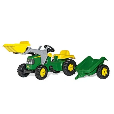 Abbildung von Rolly Toys Trettraktor mit Lader und Anhänger John Deere