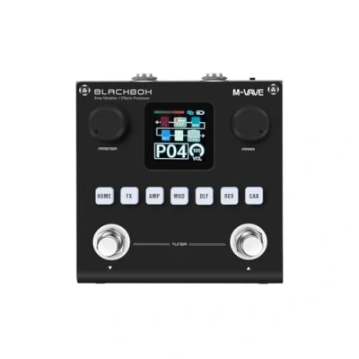 Abbildung von M Vave Blackbox Bluetooth MIDI Controller Tragbarer und vielseitiger Fußschalter für Gitarre, Bass, DAW Steuerung, kabellose Konnektivität, wiederaufladbar, Live Studio