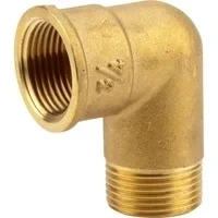 Abbildung von Messing Winkel IG + AG 26,5mm (G 3/4), Verbindung