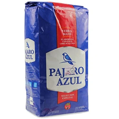 Abbildung von 🌿 Yerba Mate Tee Pajaro Azul Traditional 1 kg + Geschenk Probe (40g): 🧉Reich an Antioxidantien, Vitaminen, beschleunigt den Stoffwechsel, zuckerfrei Argentinien 🇦🇷