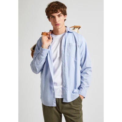 Abbildung von Pepe Jeans Prince Hemd, Herren, Größe: Medium, Oxford blue