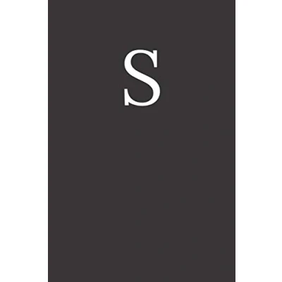 Abbildung von Buchstabe S Notizbuch: A5 Notizbuch Blanko 120 Seiten Notizblock Tagebuch Terminplaner Schreibheft für Notizen 6x9