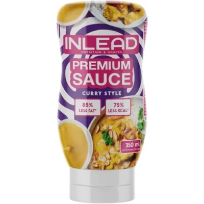 Abbildung von INLEAD Premium Sauce Light 80% weniger Kalorien &amp; 90% Zucker Perfekt Zur Diät Kalorienarme Ernährung Vegan Glutenfrei Laktosefrei 350ml (Curry Style)