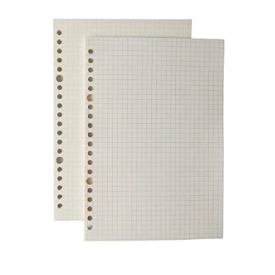 Abbildung von AMO HERMOSO 2 Packungen A5 Kariert Refill Papier für Spiralblock Notizblock, Kariert, Subject Notebook Squared Paper, 80gsm, 120 Blatt, 240 Seiten 20 Holes