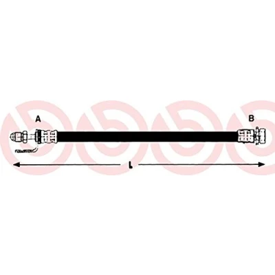 Abbildung von BREMBO T 24 134 Bremsschläuche 370 F10X1 FORD: Transit Connect Mk1 Kastenwagen, Tourneo