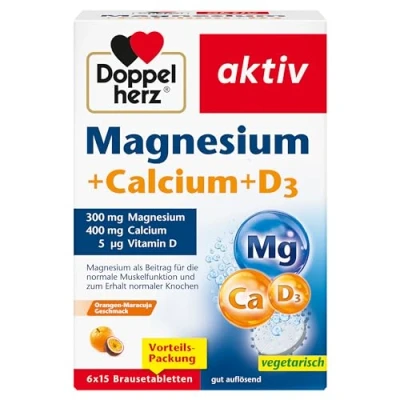 Abbildung von Doppelherz Magnesium + Calcium D3 6X15 St