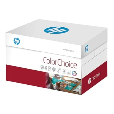 Abbildung von HP Farblaserpapier, Druckerpapier Colorchoice CHP 764 200 g, DIN A3, 1000 Blatt (4x250), extraglatt, hochweiß