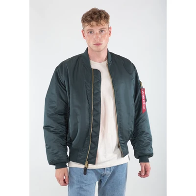 Abbildung von Alpha Industries Bomberjacke, Herren, Größe: Medium, Navy green