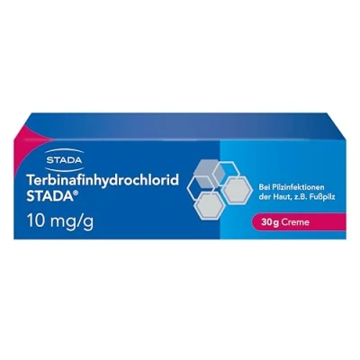 Abbildung von Terbinafinhydrochlorid STADA 10mg/g Creme bei Hautpilzerkrankungen 30 g