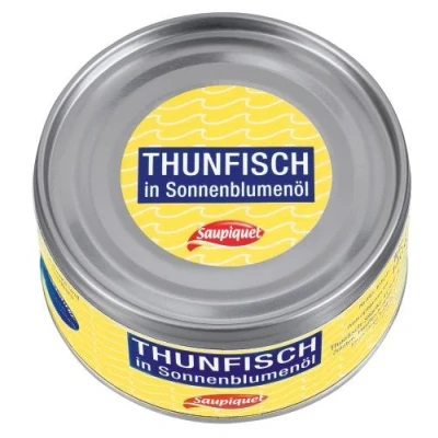 Abbildung von Saupiquet Thunfischstücke in Sonnenblumenöl, 8er Pack (8 x 185 g Dose)