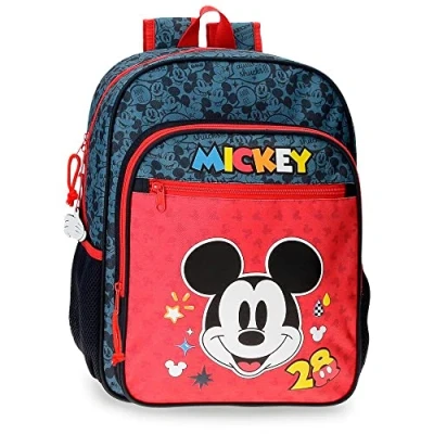 Abbildung von Disney Mickey Get Moving Schulrucksack Mehrfarbig 30 x 38 12 cm Polyester 13,68 l, bunt,