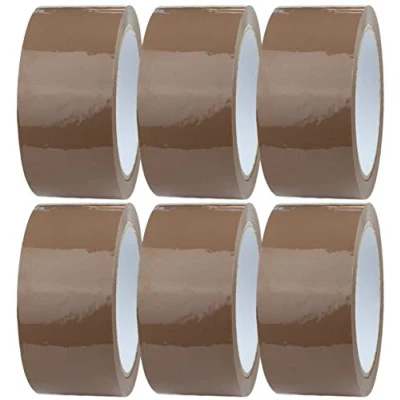 Abbildung von Crimson Starfish 6 x Packband Braun Rollen 48mm 66m Verpackungsbänder für Pakete, Kisten, Versand Klebeband Pakete &amp; Paketklebeband Umzugsbedarf