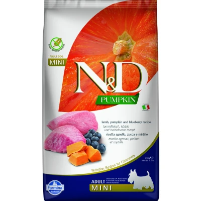 Abbildung von N&amp;D Pumpkin DOG Adult Mini Lamm &amp; Heidelbeere varianten 2,5 kg