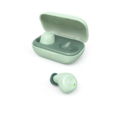 Abbildung von Hama Bluetooth Kopfhörer kabellos (In Ear Ohrhörer mit Mikrofon, Sport spritzwassergeschützt IPX4, leichte Headphones ohne Kabel Ladebox, True Wireless Headset, bis zu 14h Akku) mintgrün