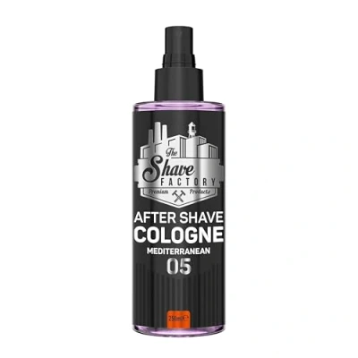 Abbildung von The Shave Factory After Cologne eine duftende Essenz für einwandfreie Pflege ein langanhaltendes Gefühl von Frische und Komfort (250ML, 05 Mediterranean)