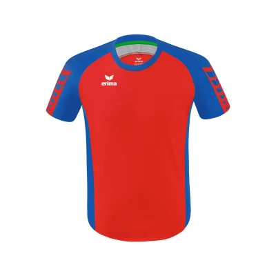 Abbildung von Erima Six Wings Trikot Kids rotblau, 128 Kinder