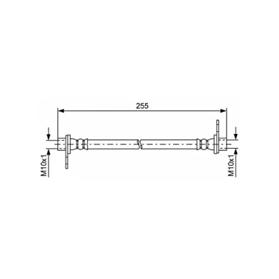 Abbildung von BOSCH 1 987 481 585 Bremsschläuche 235 MITSUBISHI: ASX SUV, Lancer 8 Limousine, Outlander 2 SUV