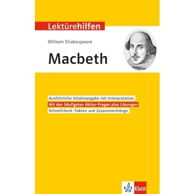 Abbildung von Klett Lektürehilfen William Shakespeare, Macbeth: Interpretationshilfe für Oberstufe und Abitur in englischer Sprache
