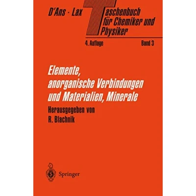 Abbildung von Taschenbuch für Chemiker und Physiker: Band 3: Elemente, anorganische Verbindungen Materialien, Minerale