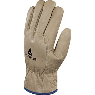 Abbildung von Deltaplus FBF5009 Handschuh Aus Rindsnarbenleder Mit 3M Thinsulate™ Gefüttert, Beige, Größe 09
