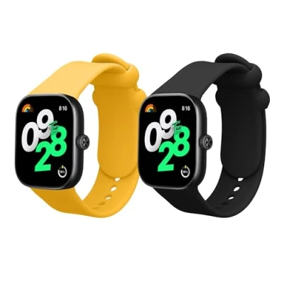 Abbildung von kwmobile 2X Sportarmband kompatibel mit Xiaomi Redmi Watch 4 Armband Fitnesstracker Band Set aus TPU Silikon