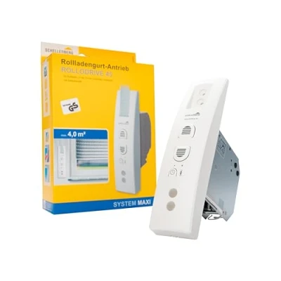 Abbildung von SCHELLENBERG Rollladengurt Antrieb &quot;Elektrischer Gurtwickler Rollodrive 45&quot;, (1 tlg.), Rolladen Gurtwickler, für 23 mm Gurtbreite, max. 12 kg Zugkraft