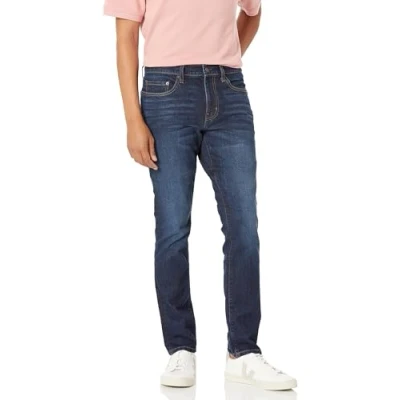 Abbildung von Amazon Essentials Herren Stretchjeans, Skinny Passform, Indigo Waschung, 31W / 28L