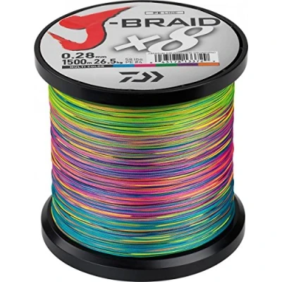 Abbildung von Daiwa J Braid X8 0.16mm 1500m multi c Geflochtene Schnur