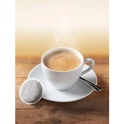 Abbildung von Lebensbaum Kaffee Gourmet, Caffè Crema, entkoffeiniert, Kaffeepads, Bio aus 100% Arabica Bohnen, sanft &amp; harmonisch, 5er Pack, 5 x 18 Pads (5 126g)