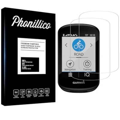 Abbildung von Schutzfolie kompatibel met Garmin Edge 530/Edge 830 [Pack 2] Displayschutzfolie Panzer glas für Bildschirm GPS Fahrrad