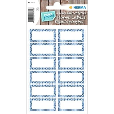 Abbildung von HERMA 3742 Marmeladen Etiketten selbstklebend, 48 Stück, 39 x 29 mm, Homemade Küchen Aufkleber zum Beschriften, Haushalt Sticker für Weihnachten Einmachgläser Gewürzgläser Marmeladengläser Flaschen