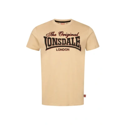 Abbildung von Lonsdale Normale Passform Cotha Tshirt print, Herren, Größe: 3XL, Sand black red